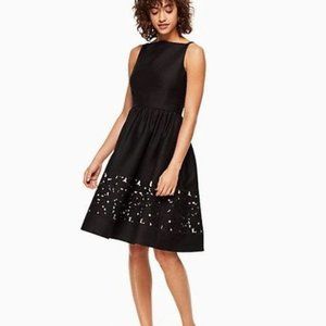 NWT Kate Spade Lace Panel Black Dress size 14
